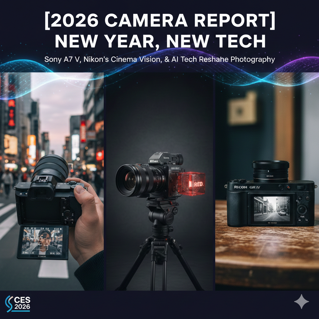 2026 CES 카메라 시장의 혁신: 소니 A7 V와 니콘 시네마